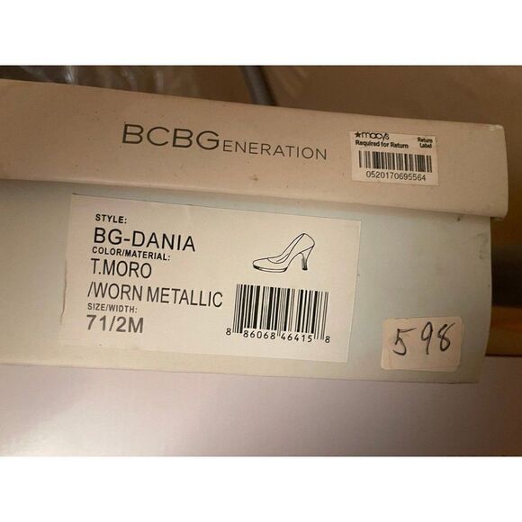 BCBGeneration Women's Dania Platform Pump,T Moro Metallic,7.5 M US - Picture 5 of 5